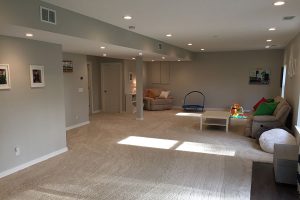 finished basement electrical work