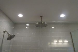 shower lighting installation
